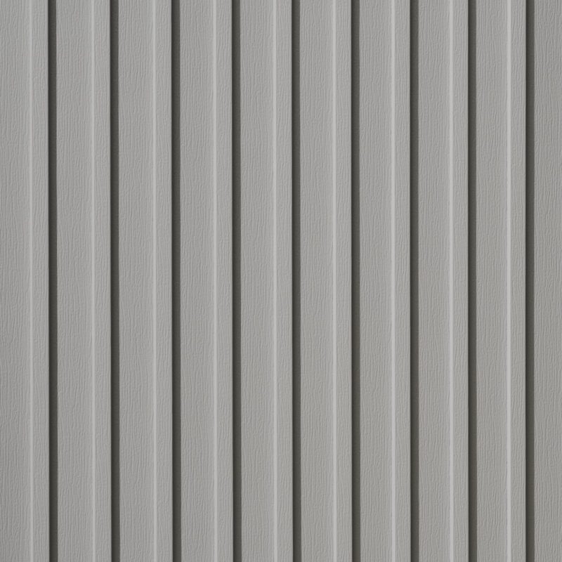 Quality Edge Trucedar steel Board & Batten Siding in Silver Lining