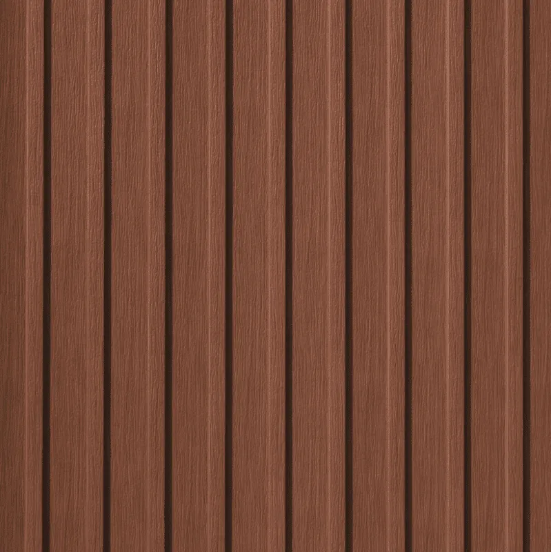 Quality Edge Trucedar steel Board & Batten Siding in English Saddle