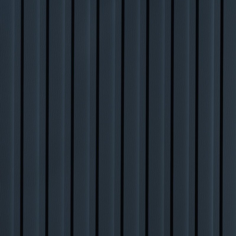 Quality Edge Trucedar steel Board & Batten Siding in Midnight Blue