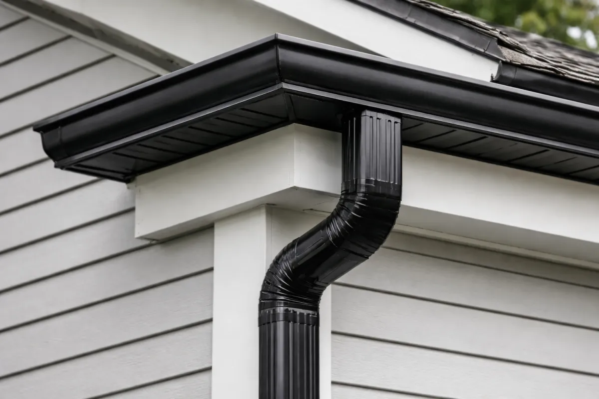 Seamless gutter installation and repair to protect home foundations by Twin Bridge Roofing & Construction in the Quad Cities