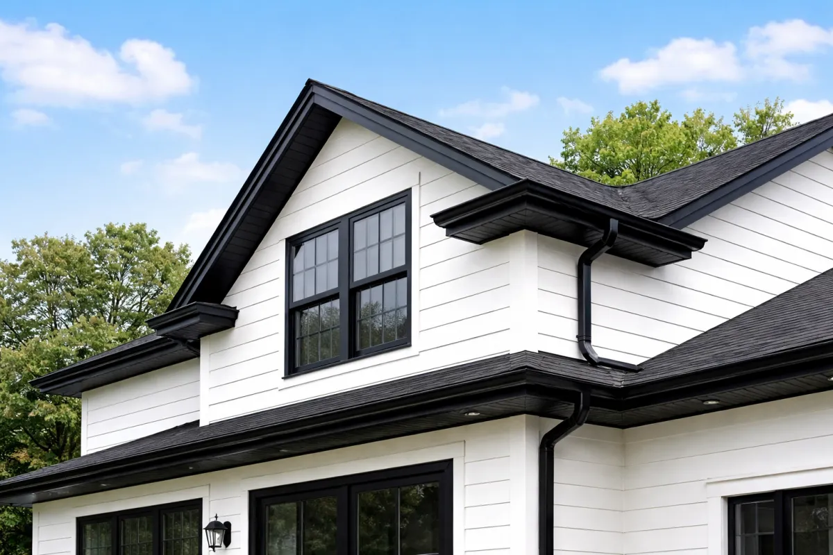 Soffit, fascia, and trim installation to improve airflow and exterior durability by Twin Bridge Roofing & Construction