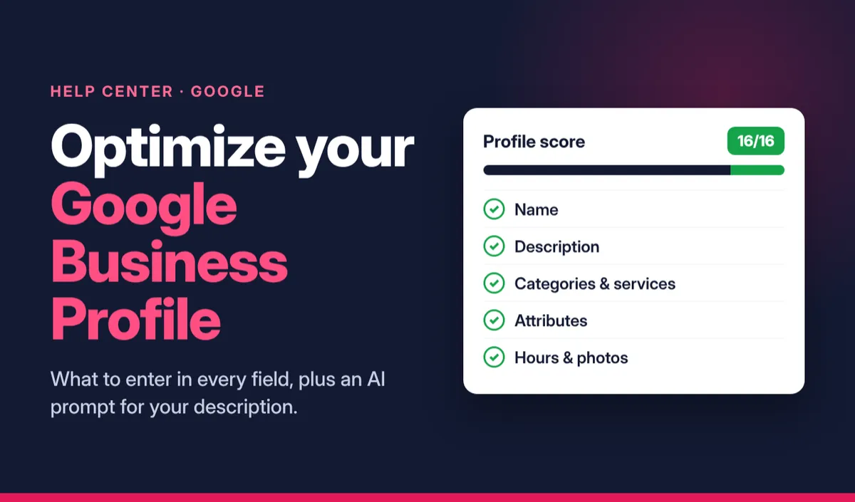 How to Optimize Your Google Business Profile