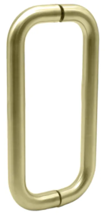 Mitered back to back pull handle