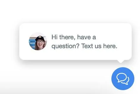 Website chat widget