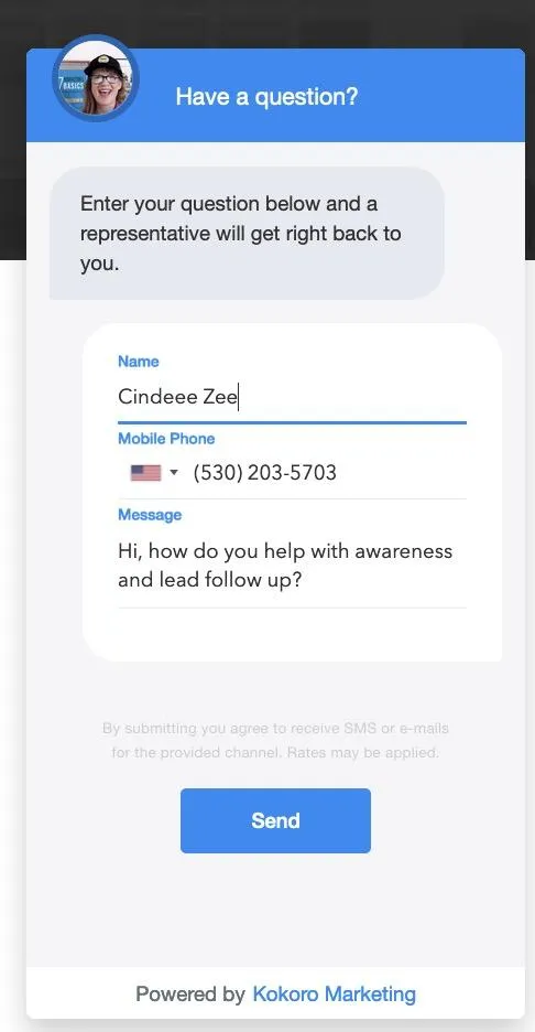 website chat