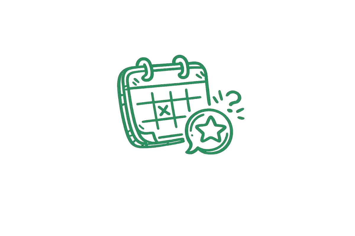 Missed appointment and forgotten review request icon