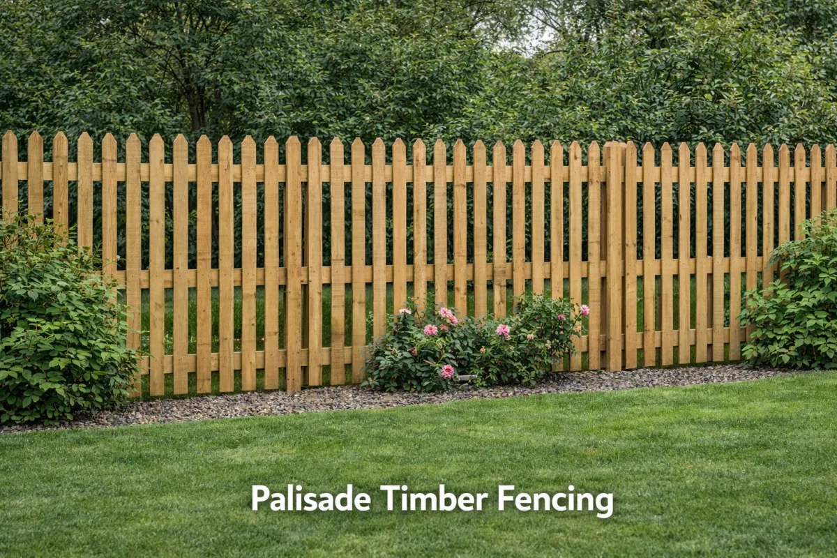 Palisade Timber Fencing in Glasgow