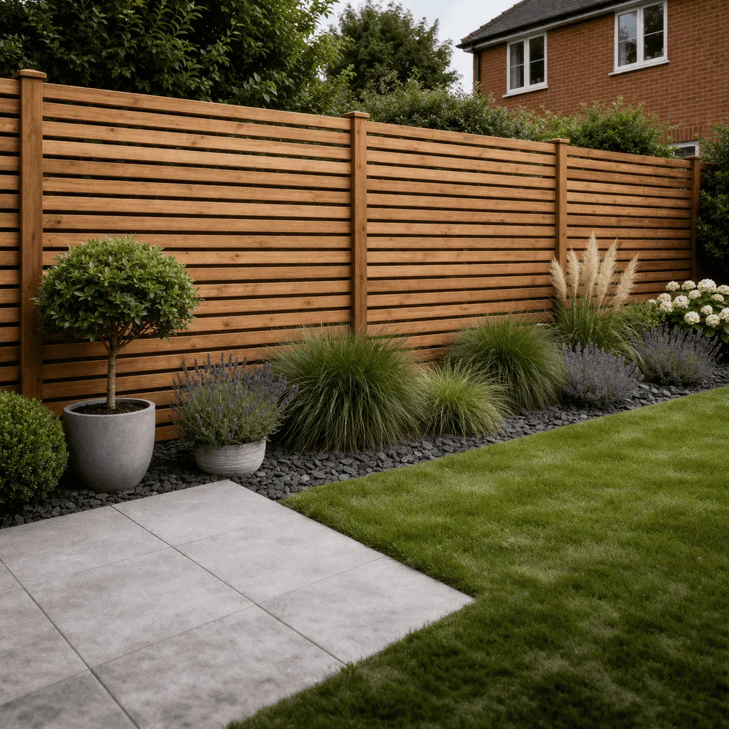 Glasgow Horizontal Slatted Fencing