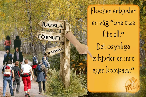 Mod att ta steget ut ur rädslan för det som inte syns men anas.
