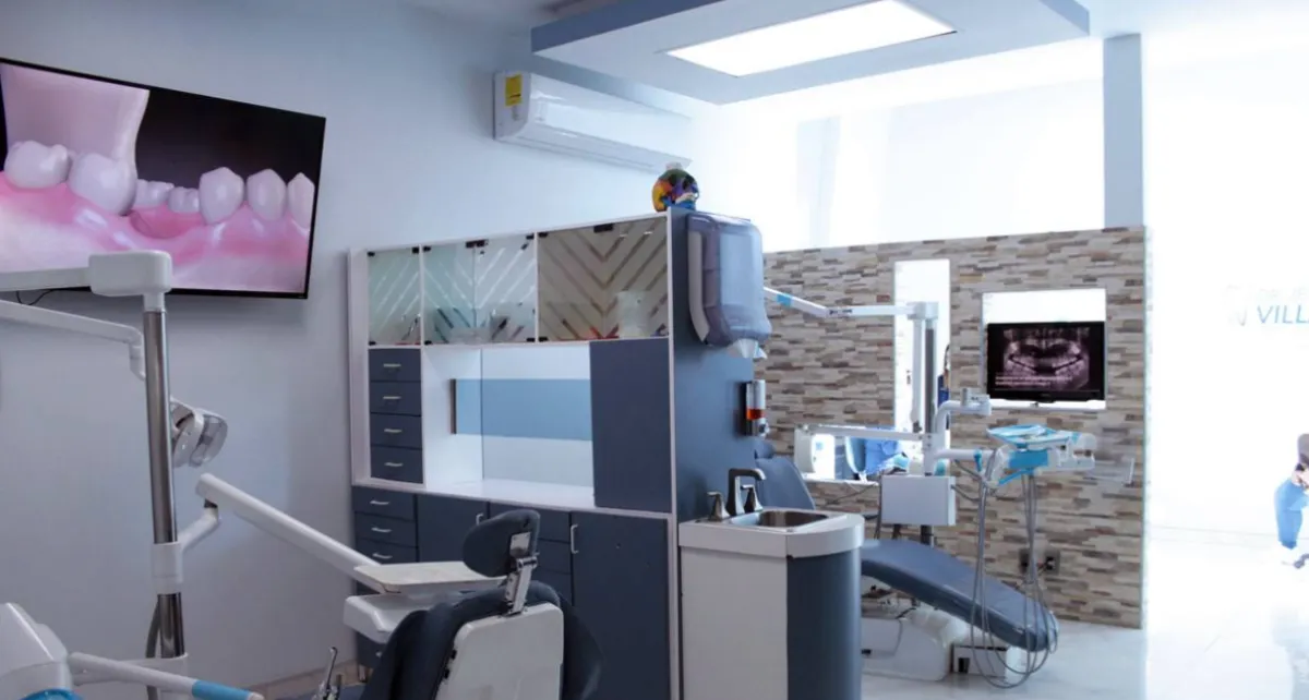 Modern and sterile dental clinic interior