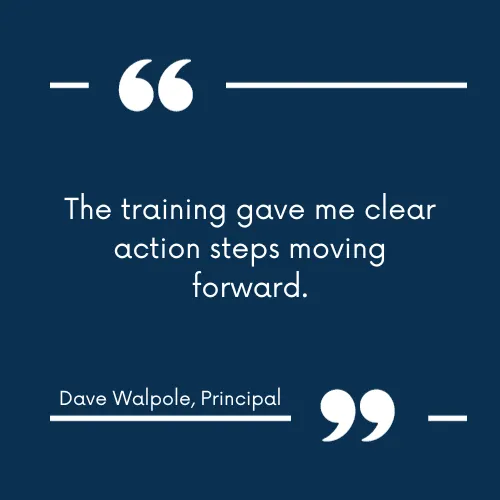 Magnify Learning Project Based Learning PBL Movement Conference Testimonial "The training gave me clear action steps moving forward."