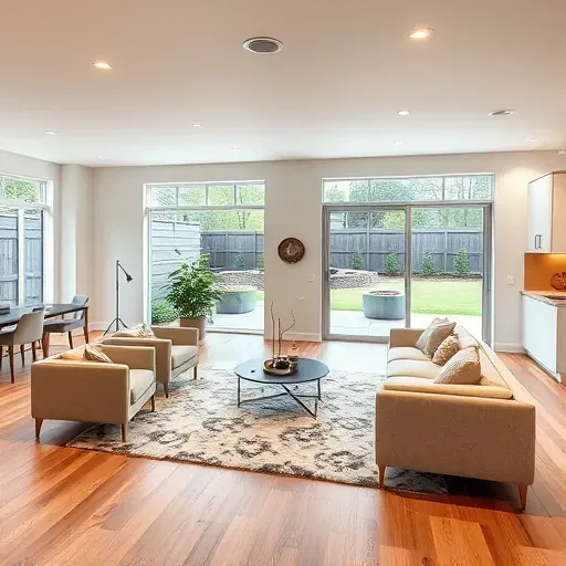 Home remodeling project in Rockville, MD featuring a beautifully designed and completed interior space.