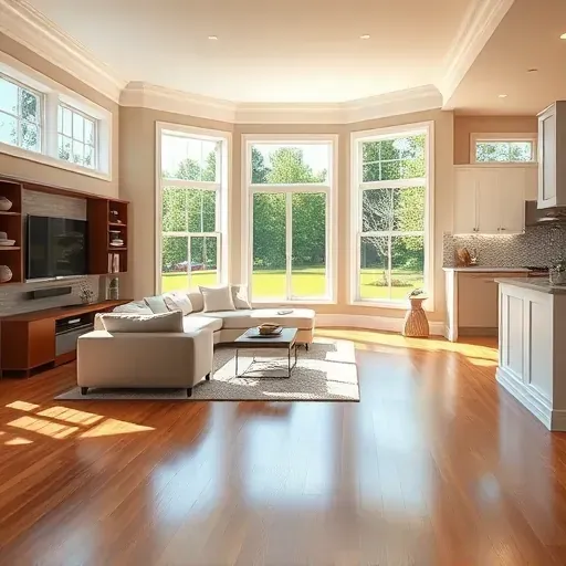 Completed home remodeling in Rockville MD showcasing modern design and elegant interior finishes.