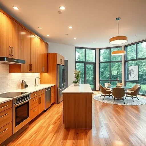 Home remodeling project in Rockville MD showcasing modern design and elegant finishes in an empty, well-lit space.