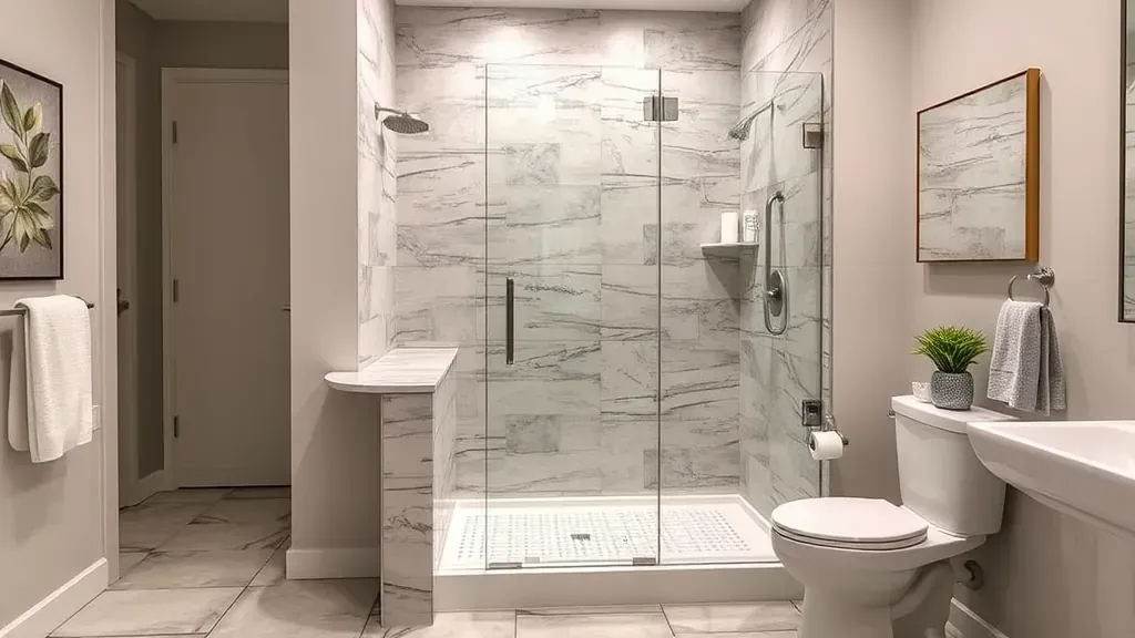 Walk-In Shower Installation projects showcasing modern designs in Rockville, MD