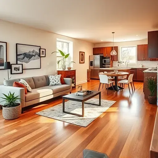 Stylish modern interior of a remodeled home in Clarksburg, MD, featuring elegant furnishings and a bright open layout.