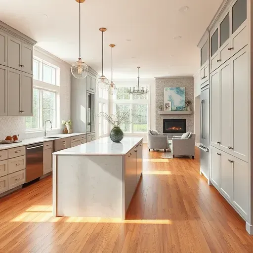 Home remodeling in Rockville MD showcasing modern design with stylish furniture and elegant decor in a cozy setting