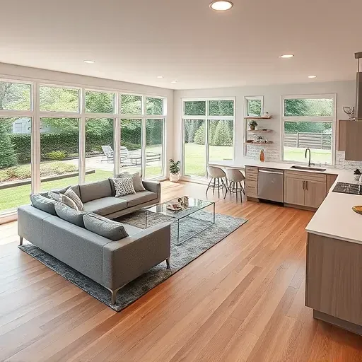 Home remodeling in Rockville MD featuring modern design, stylish furnishings, and a welcoming ambiance