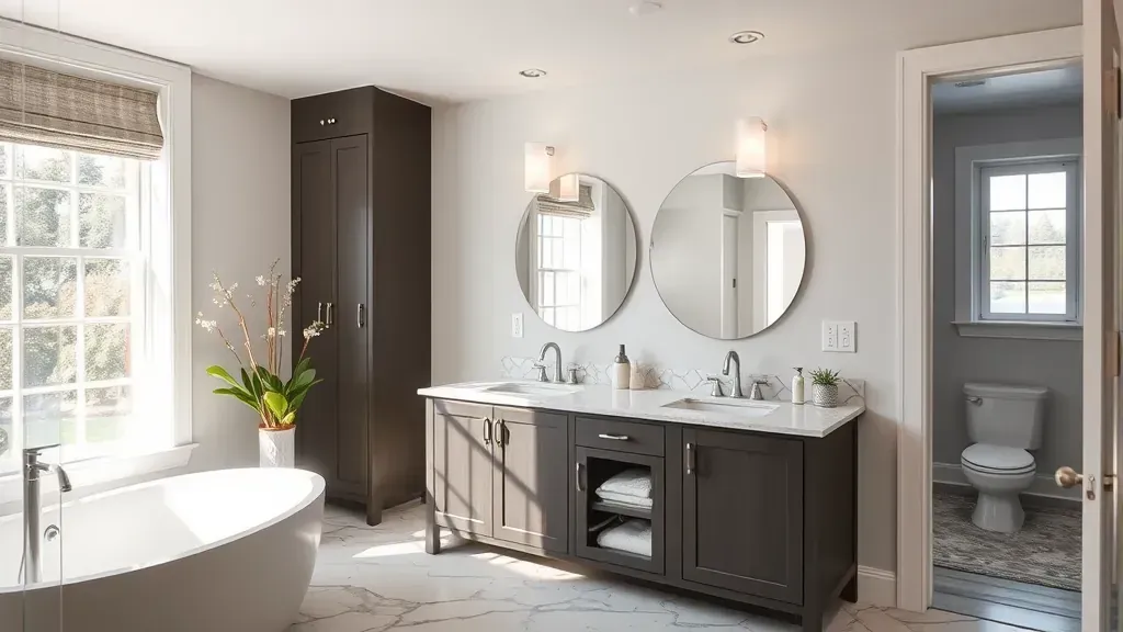 Bathroom countertop installation projects in Rockville MD showcasing various styles and materials.