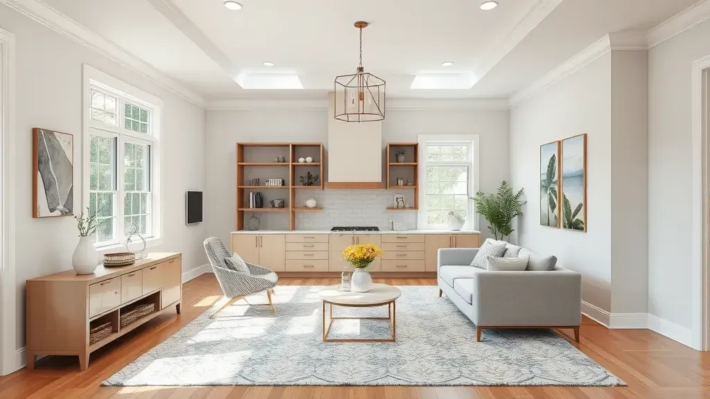 Home Remodeling in Bethesda, MD showcasing a modern kitchen renovation with sleek finishes and open layout.