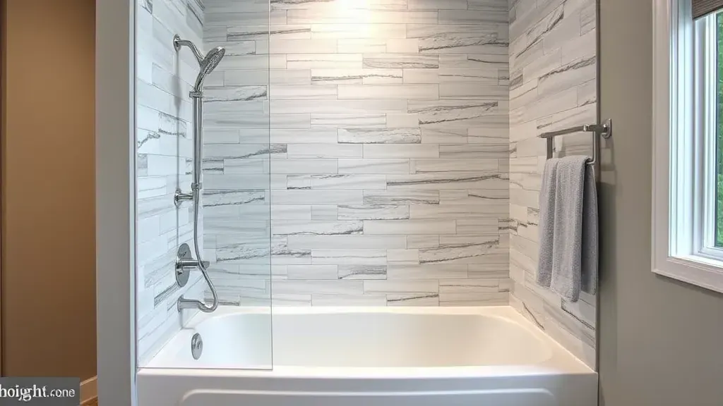 Tub to Shower Conversion projects showcasing before and after transformations in Rockville, MD