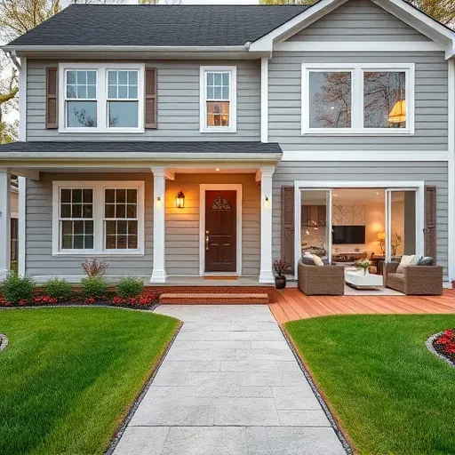 Completed home remodeling project showcasing modern design elements in Rockville MD with no people present.