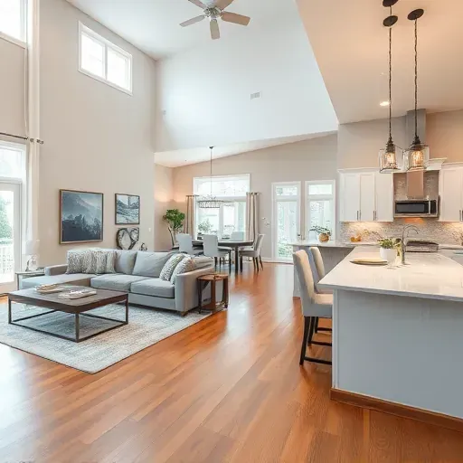 Home Remodeling in Rockville MD showcasing a modern living space with elegant finishes and stylish decor.