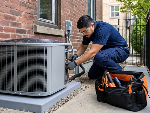 Skokie, IL Central Air Conditioning & Condenser