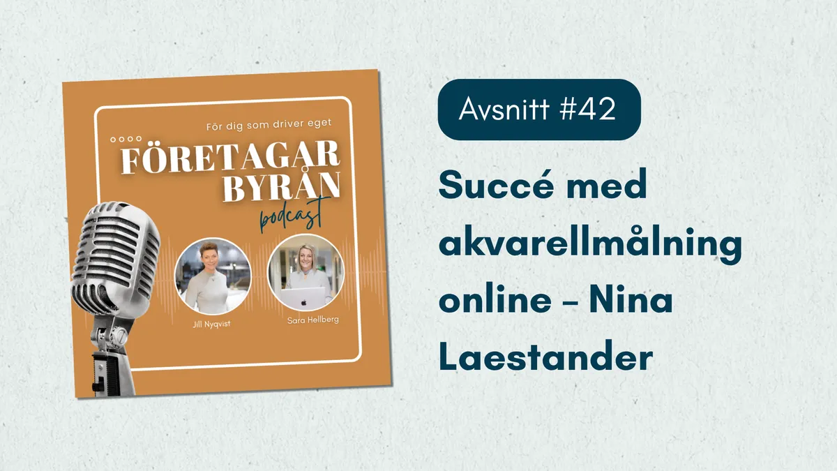 #42 Succé med akvarellmålning online – Nina Laestander