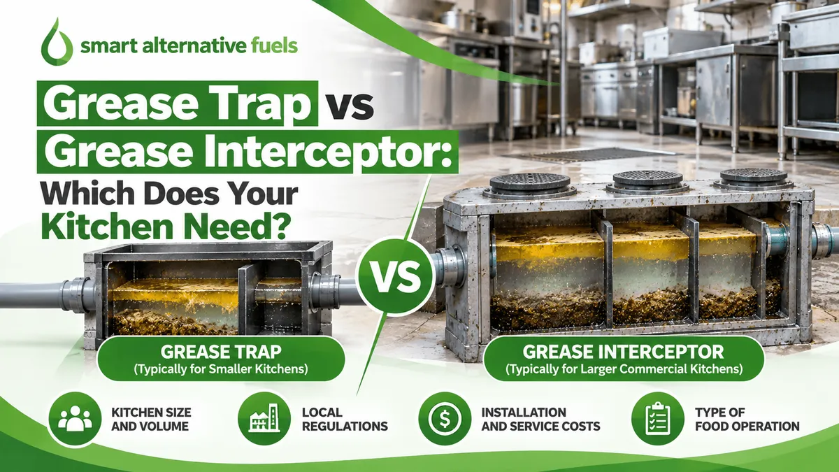 Grease Trap vs Grease Interceptor: Which Does Your Kitchen Need?