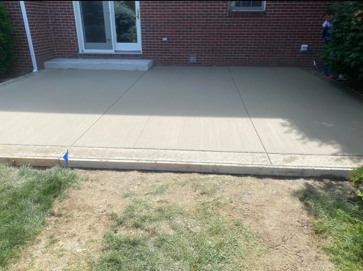 concrete patio