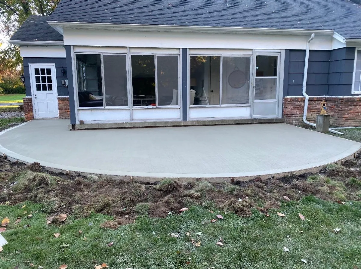 concrete patio