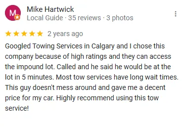 Quick Towing Service Calgary 