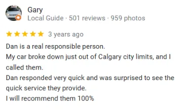 recommended Calgary Towing review 