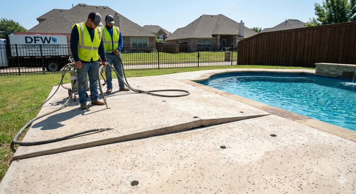 Patio and Pool Deck Leveling in DFW
