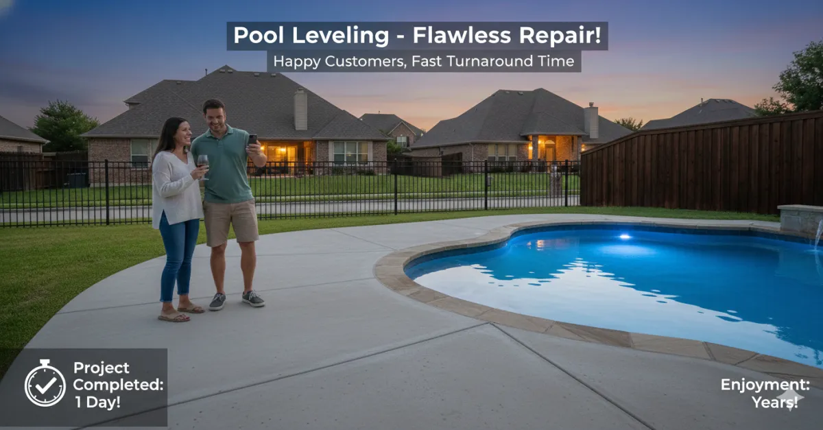 How Long Does It Take To Level A Patio or Pool Deck?