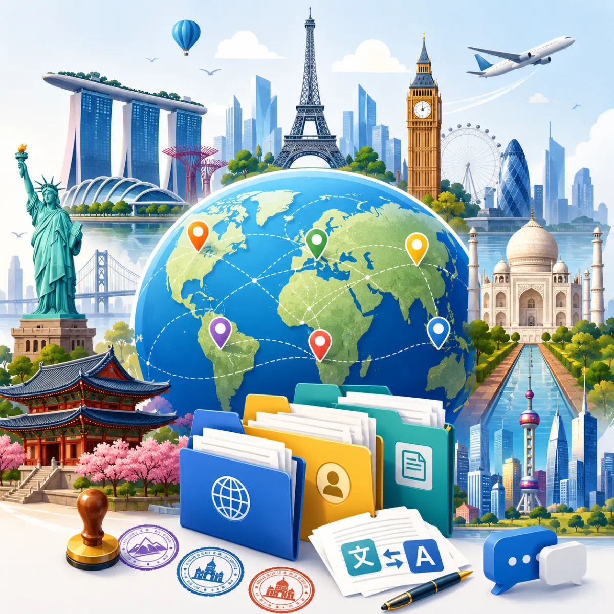 multiple countries birth cert translation