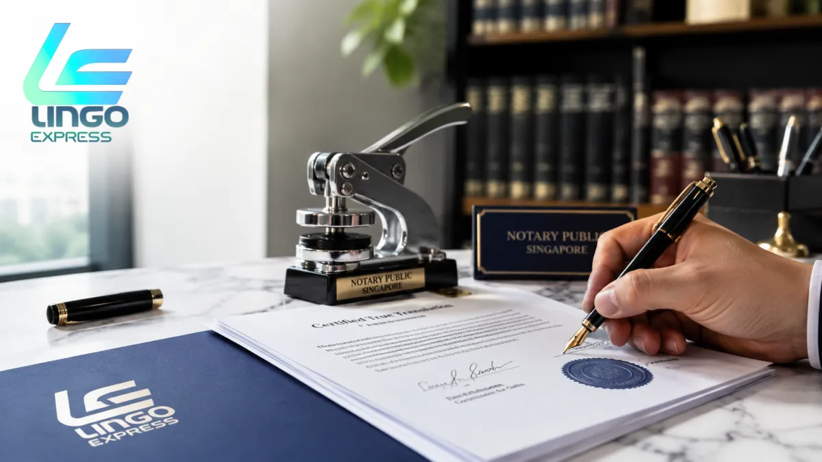 When Do You Need Notarized Translation in Singapore? LingoExpress Guide for Clients featured image