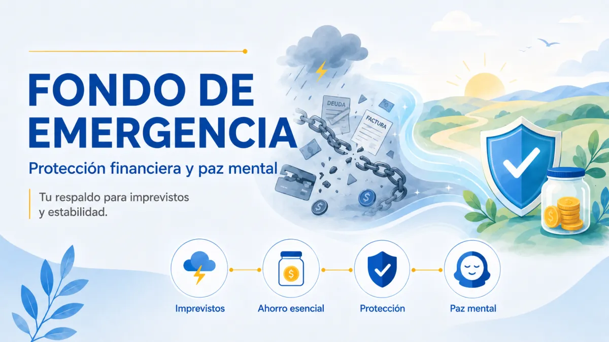 Persona revisando sus finanzas personales para crear un fondo de emergencia