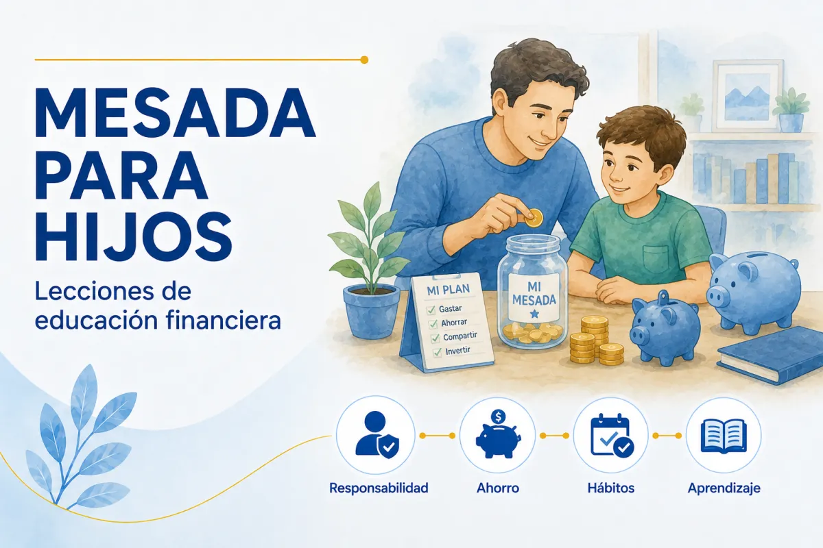 Family organizing coins and bills at kitchen table