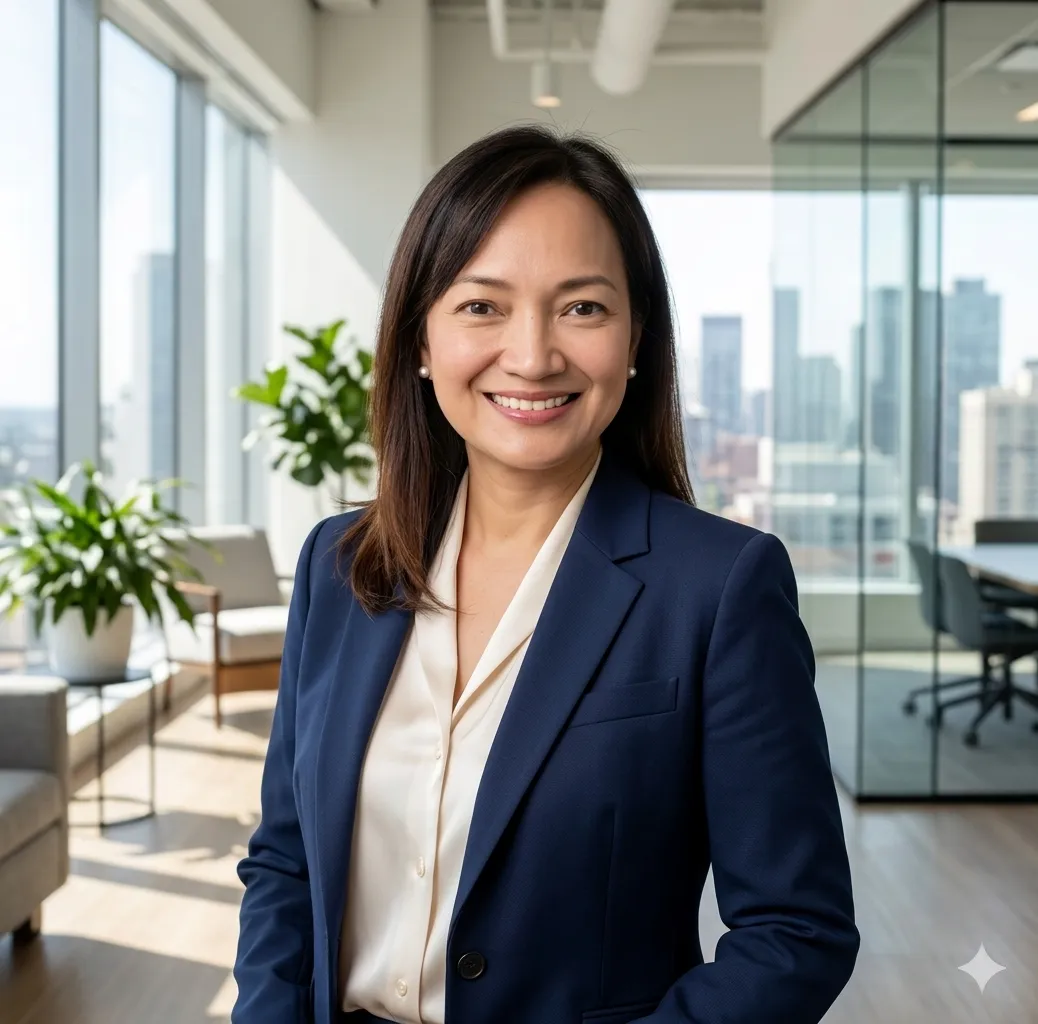 Operations Manager portrait (Filipino female), headshot
