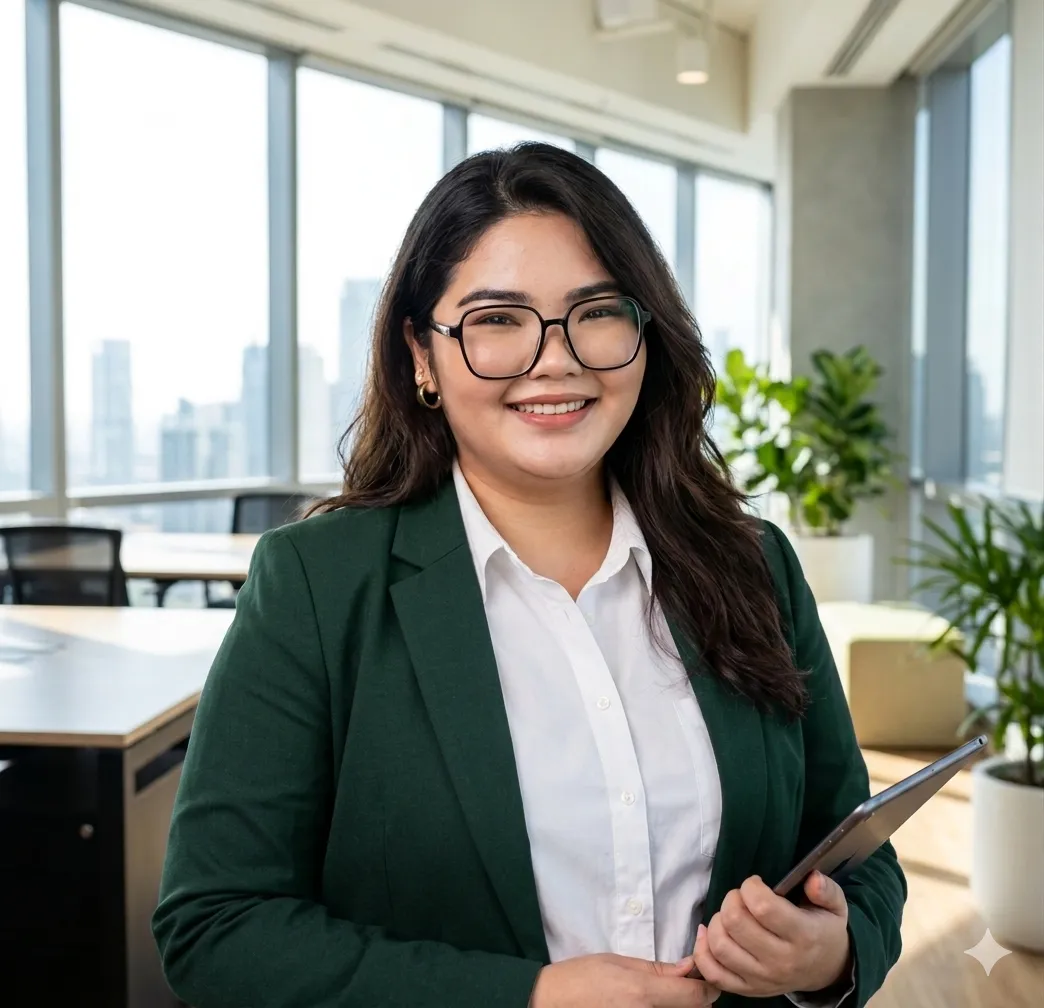 Financial Analyst portrait (Filipino), headshot