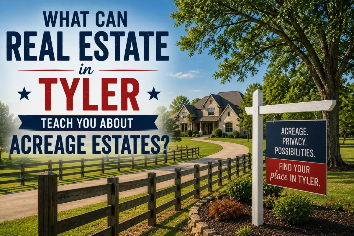 What Can Real Estate in Tyler Teach You About Acreage Estates?