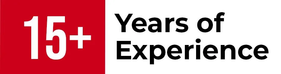 15 plus years of experience