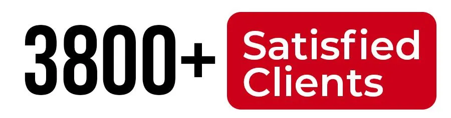 3800 plus satisfied clients