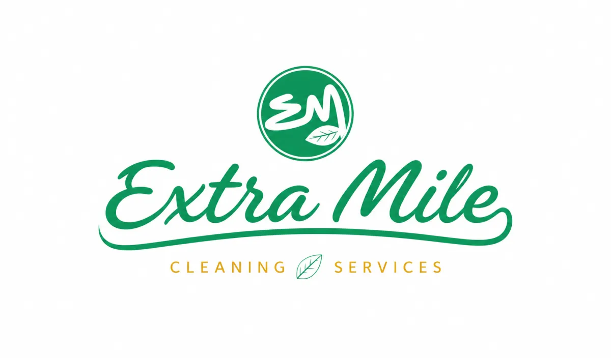 Extra mile Cleaning Service Logo