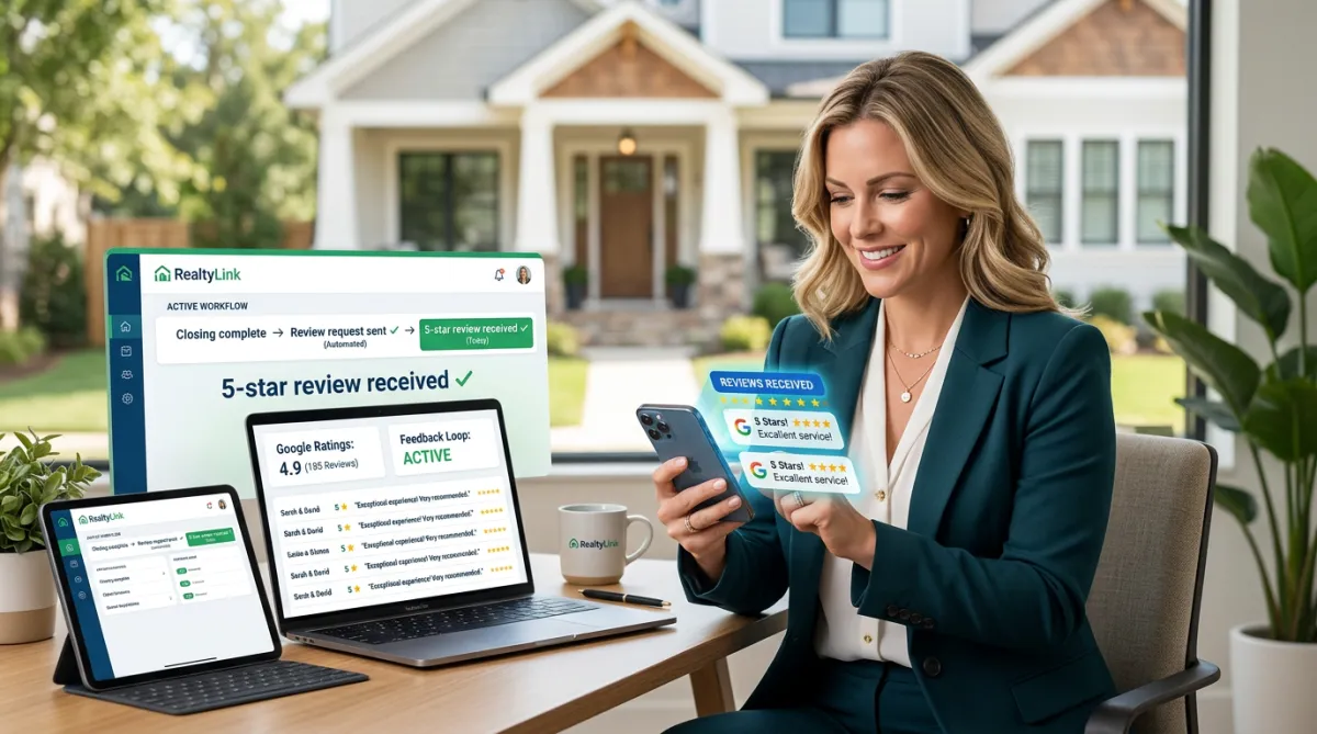 How Real Estate Agents Are Automating 5-Star Google Reviews After Every Closing