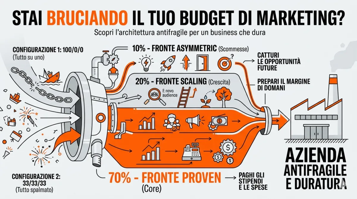 La regola 70/20/10: come allocare il budget di marketing in un'azienda che deve durare nel tempo