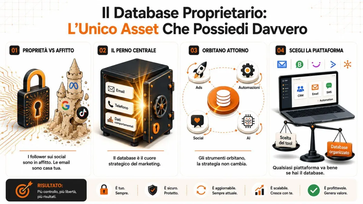 Il database proprietario: l’unico asset di marketing che possiedi davvero (e perché nel 2026 vale più di prima)