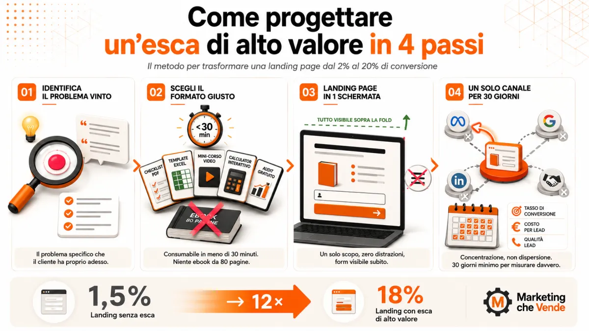 Come progettare un'esca di alto valore in 4 passi